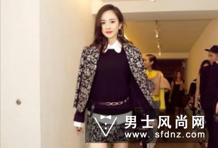 angelababy时装周街拍 流苏外套 牛仔裤示范早春穿搭